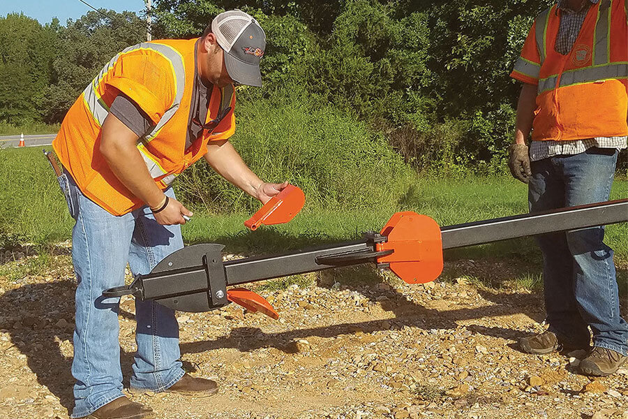 Cleaning a clogged culvert with the Culvert Cleaner