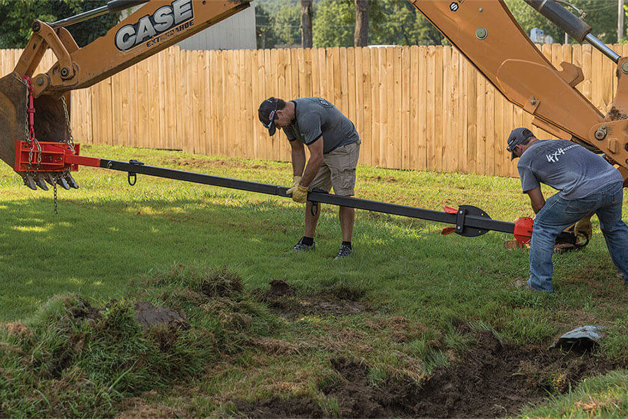 Cleaning a clogged culvert with the Culvert Cleaner