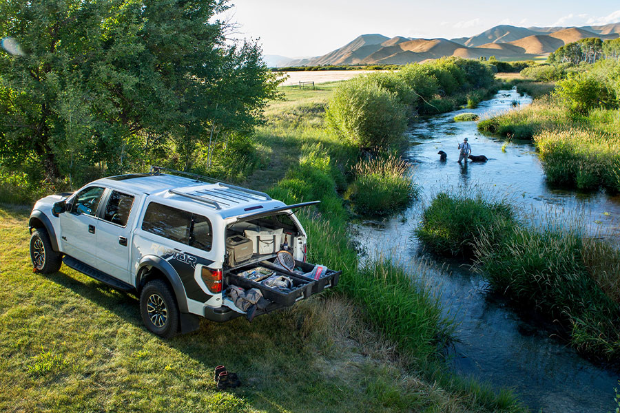 DECKED Truck Bed Storage - Store all your gear organized and secure, so you can have more time to do things you enjoy.