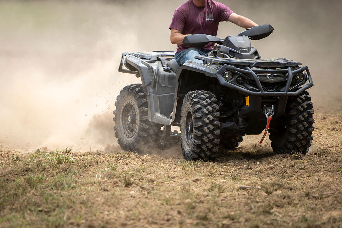 Deeper plowing with the Big Buck Foot Plot Plow on an ATV